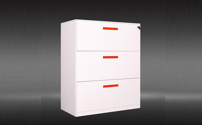 Lateral 3 Drawers File Cabinet to Storage A4/F4 files for Office